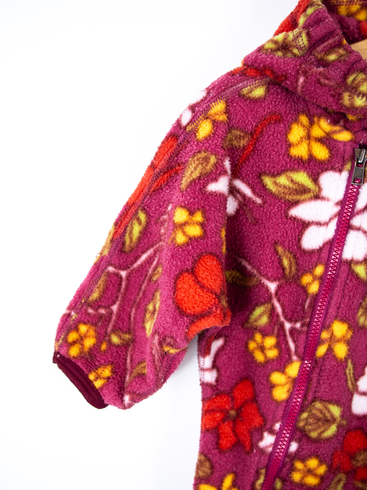 Patagonia Vintage Floral Fleece Snowsuit / Sleep Bag - Age 6 months