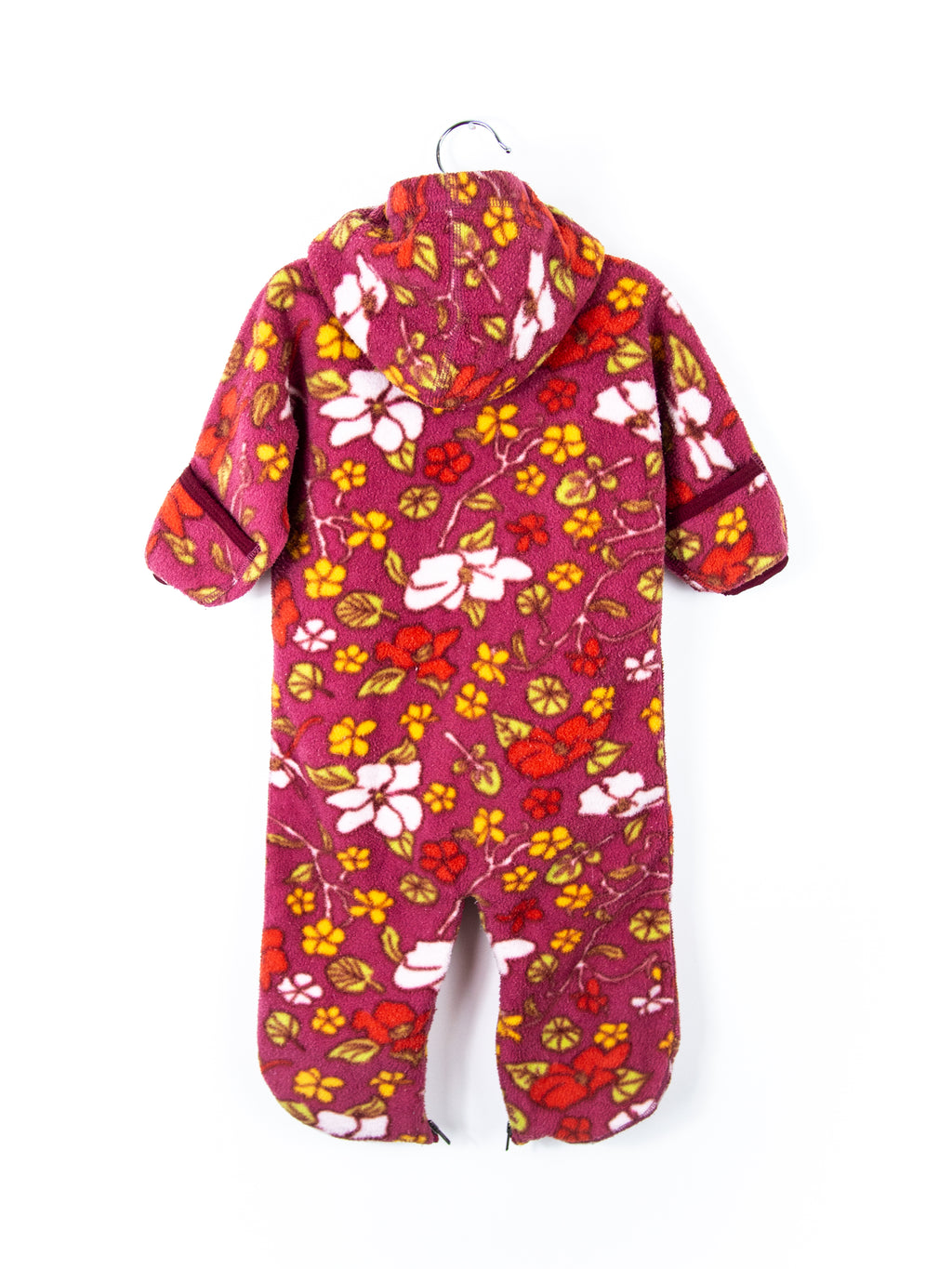 Patagonia Vintage Floral Fleece Snowsuit / Sleep Bag - Age 6 months