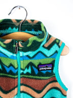Patagonia Geometric Pattern Fleece Gilet - Age 12-18 months