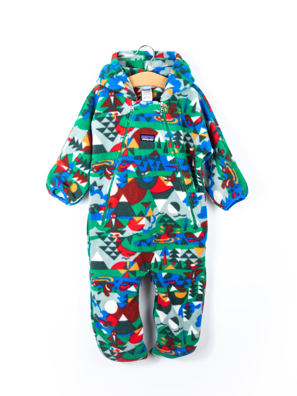 Patagonia Geometric Pattern Fleece Snowsuit - Age 12 months