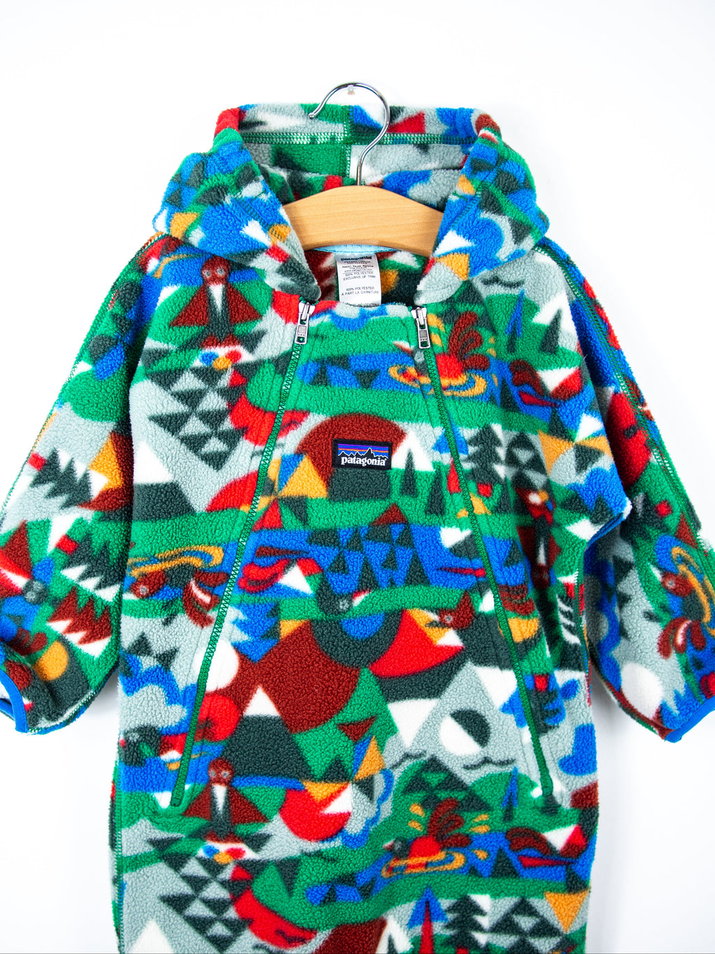 Patagonia Geometric Pattern Fleece Snowsuit - Age 12 months