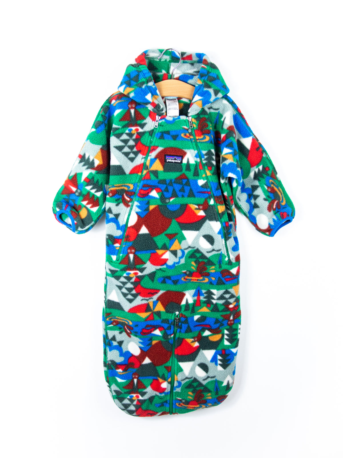 Patagonia Geometric Pattern Fleece Snowsuit - Age 12 months