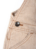 Carhartt Rare Brown & White Hickory Stripe Dungaree Shorties