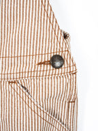 Carhartt Rare Brown & White Hickory Stripe Dungaree Shorties