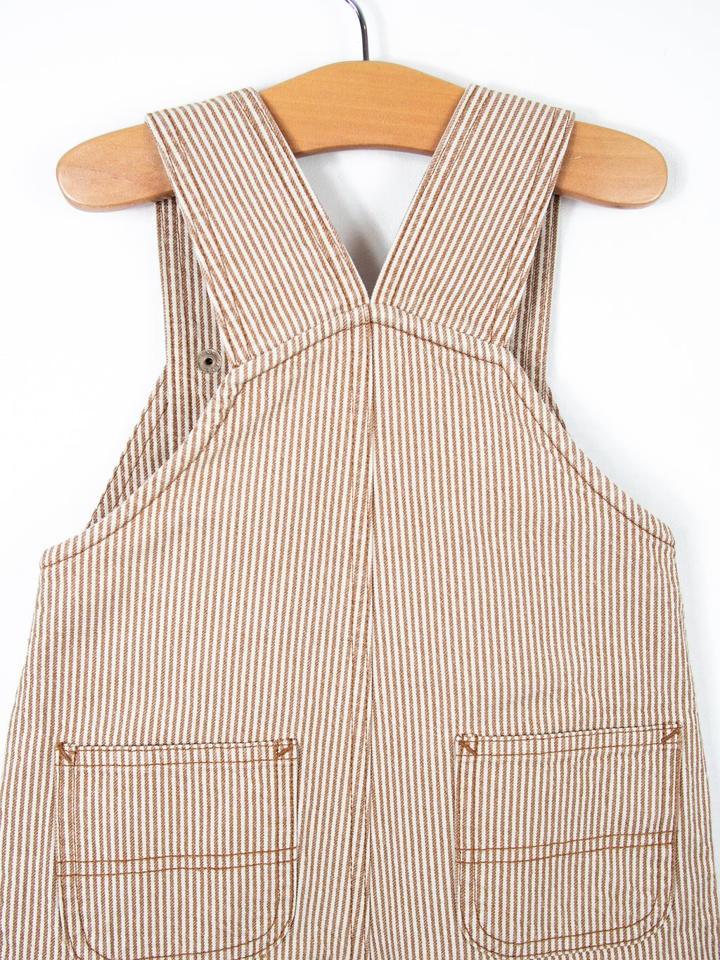 Carhartt Rare Brown & White Hickory Stripe Dungaree Shorties