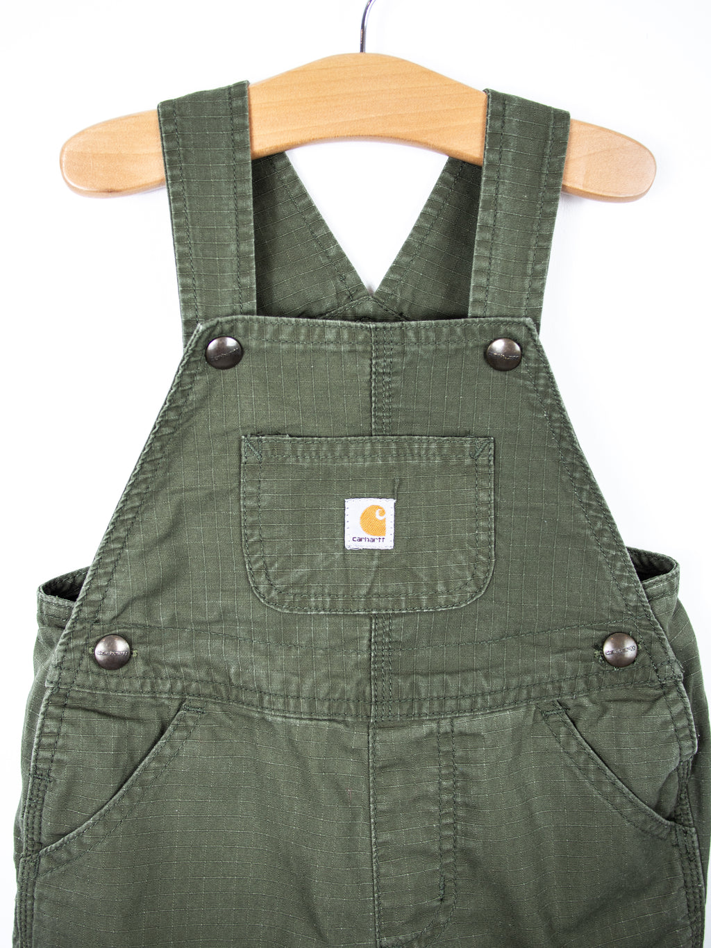 Carhartt Forest Green Ripstop Dungaree Shorties - Age 18 months