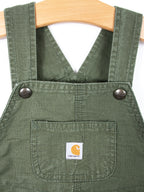 Carhartt Forest Green Ripstop Dungaree Shorties - Age 18 months