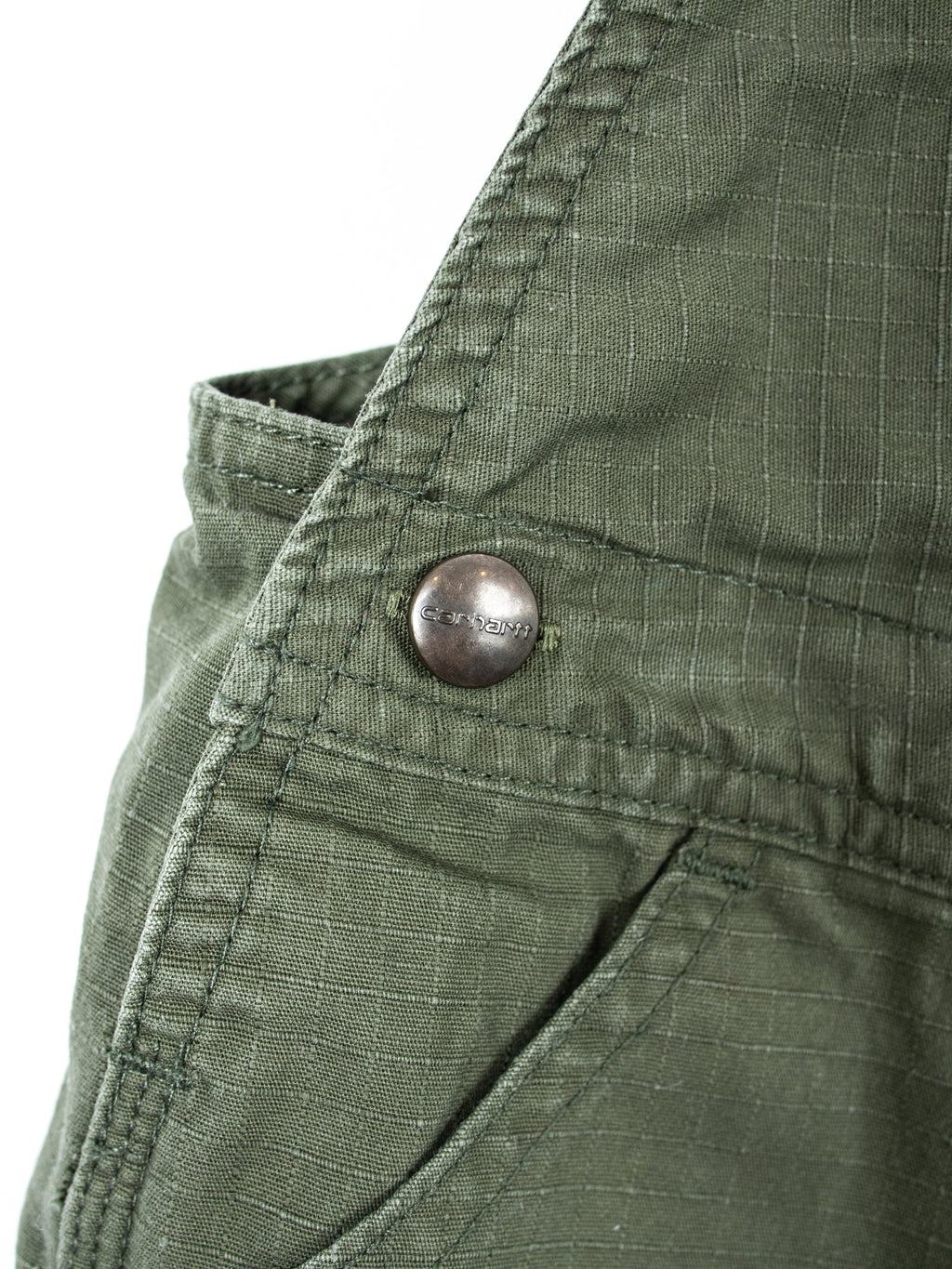 Carhartt Forest Green Ripstop Dungaree Shorties - Age 18 months