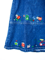 Vintage Denim Alphabet Dress - Age 2T