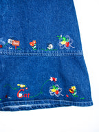 Vintage Denim Alphabet Dress - Age 2T