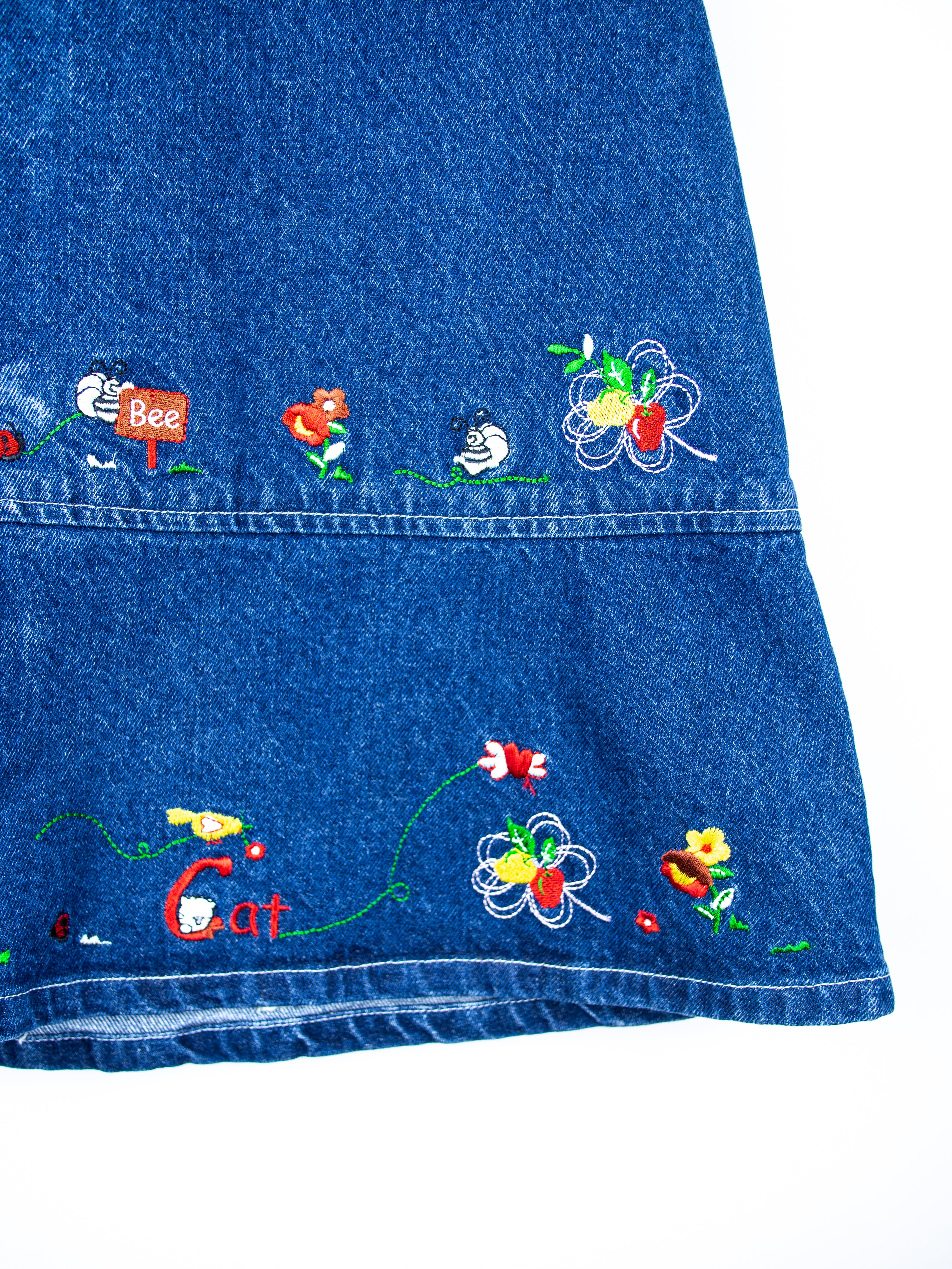 Vintage Denim Alphabet Dress - Age 2T
