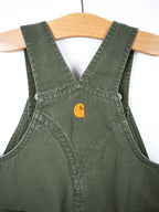Carhartt Forest Green Ripstop Dungaree Shorties - Age 18 months