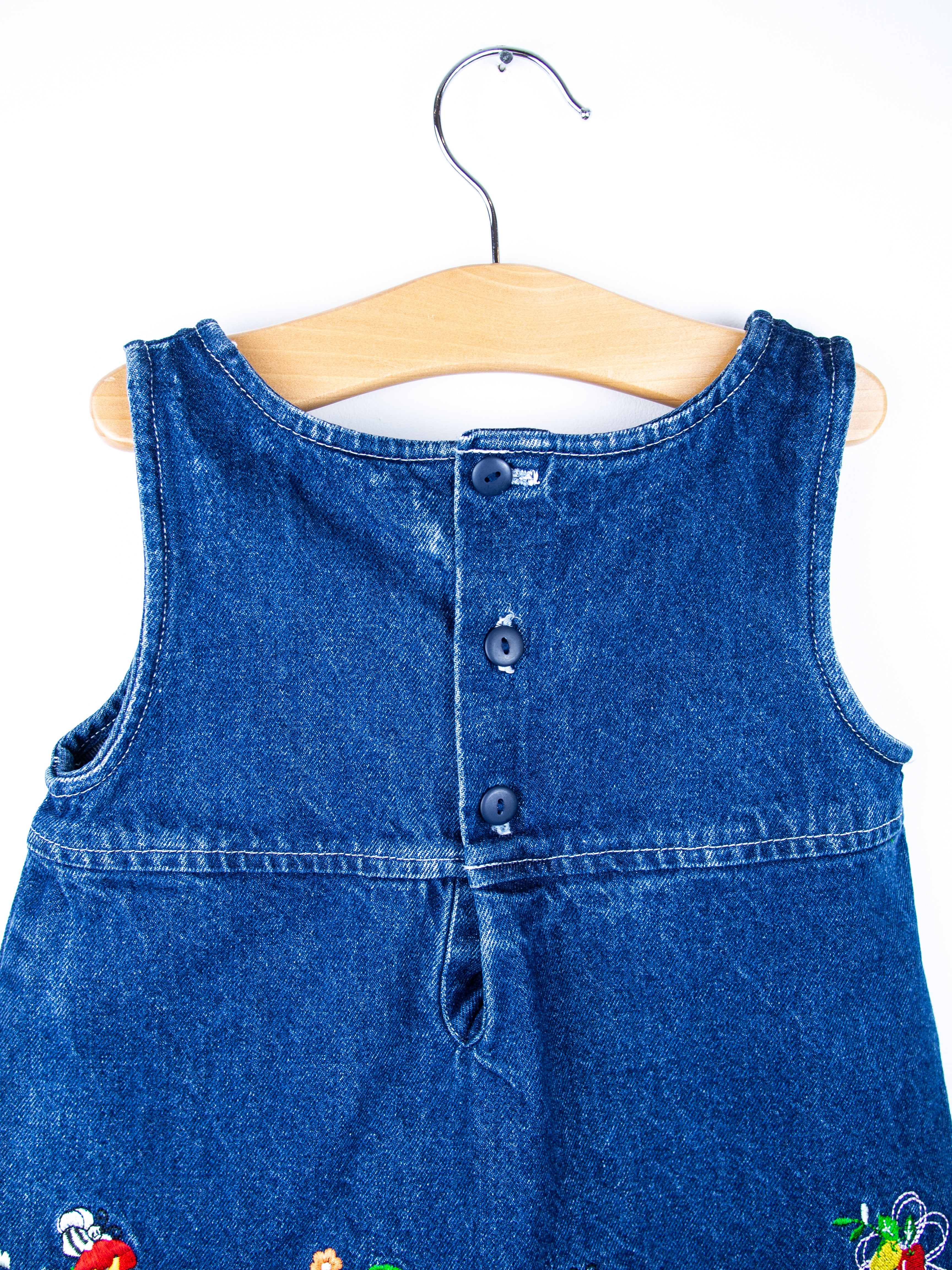 Vintage Denim Alphabet Dress - Age 2T