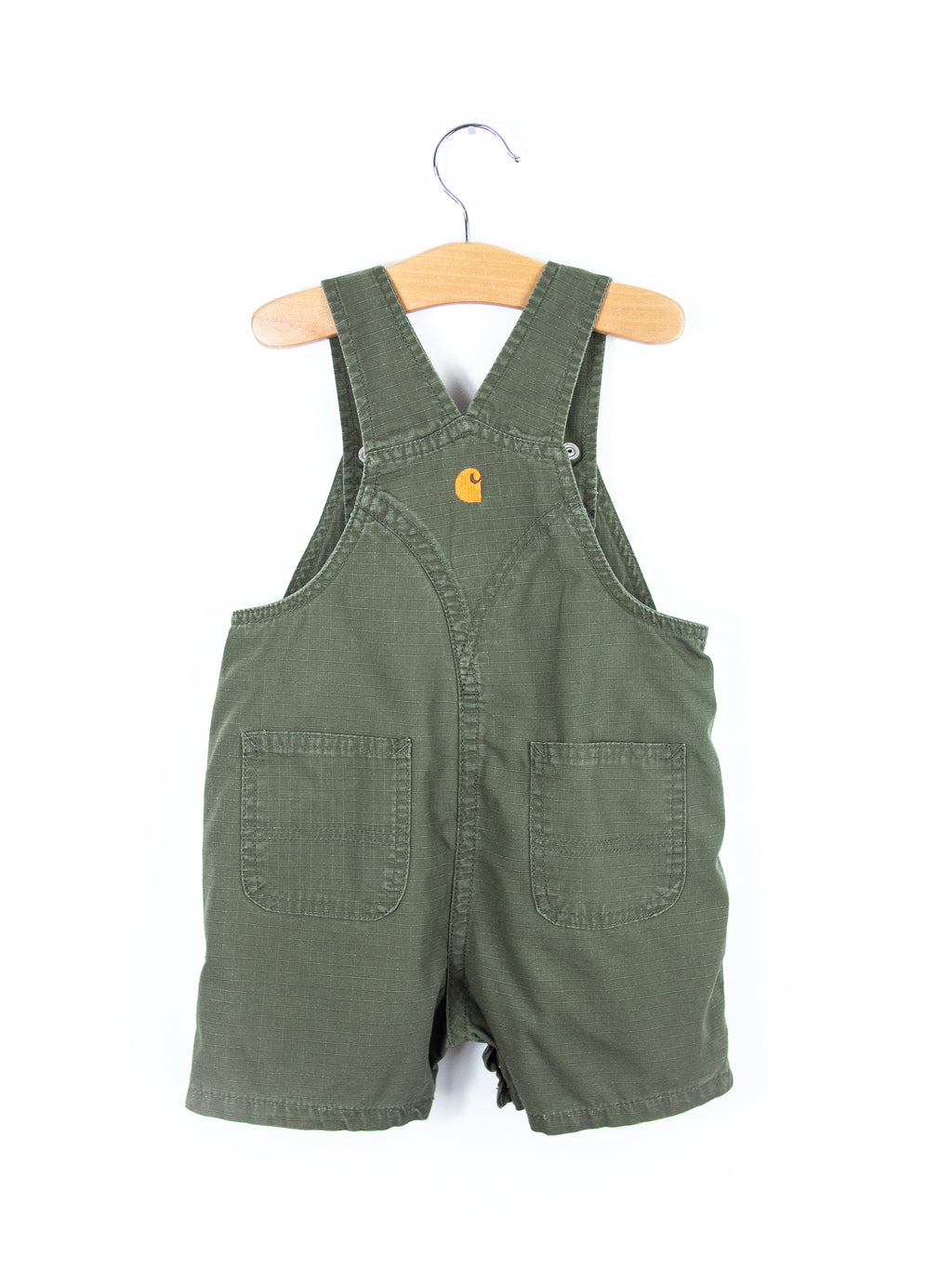 Carhartt Forest Green Ripstop Dungaree Shorties - Age 18 months