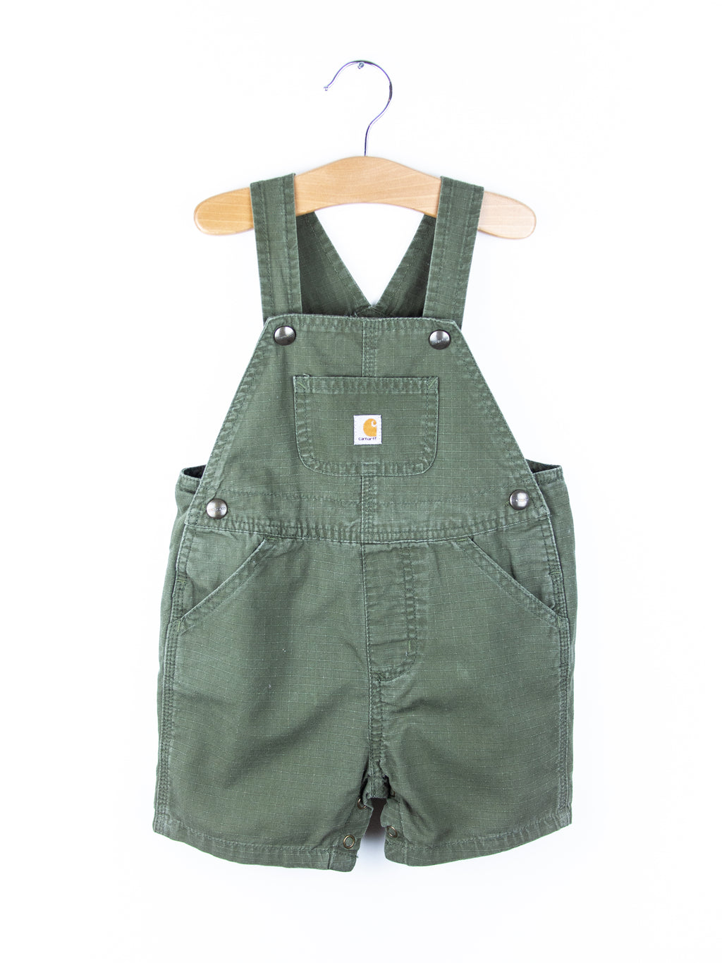 Carhartt Forest Green Dungaree Shorties - Age 24 months