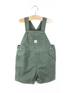Carhartt Forest Green Dungaree Shorties - Age 24 months