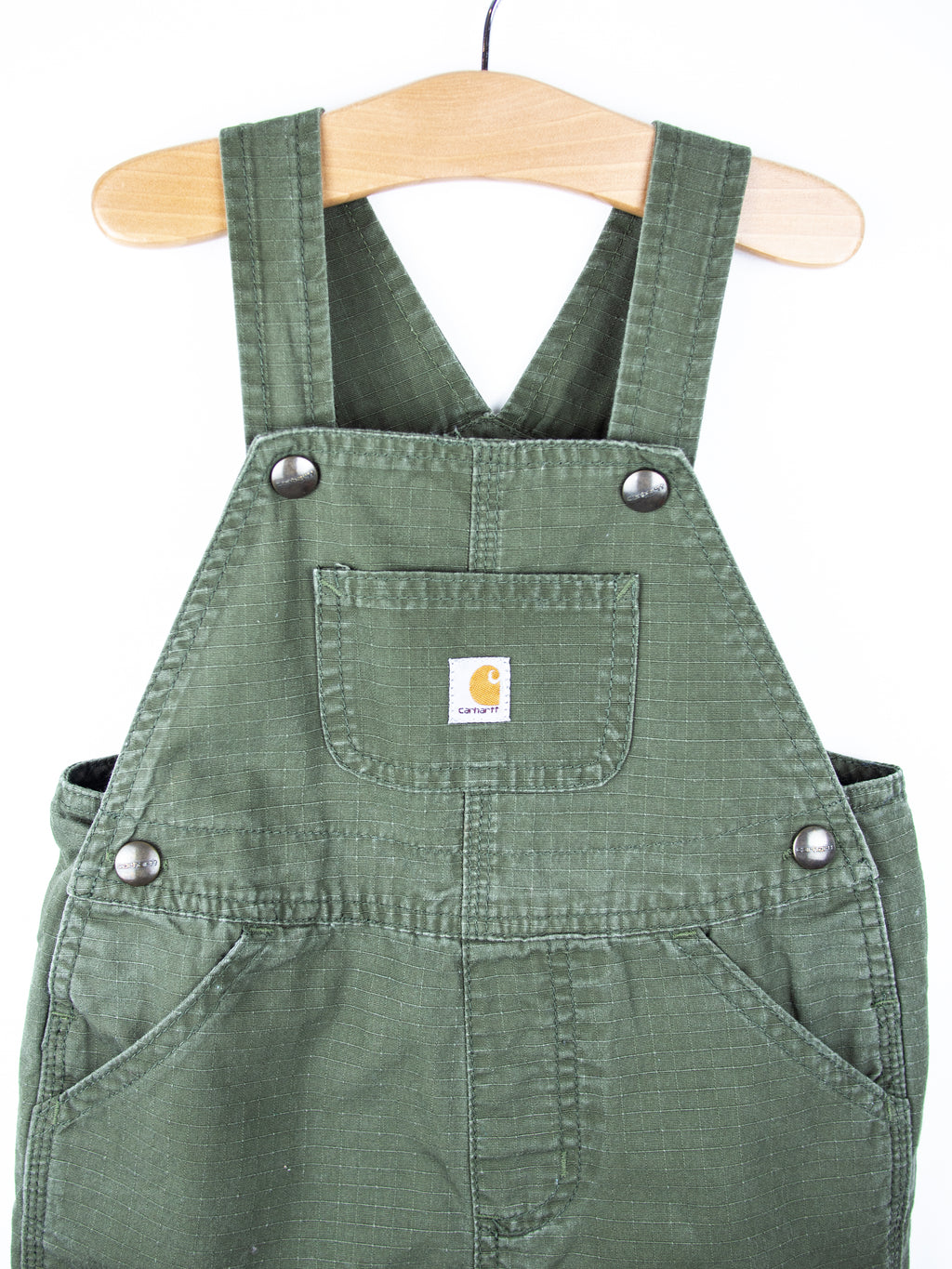 Carhartt Forest Green Dungaree Shorties - Age 24 months