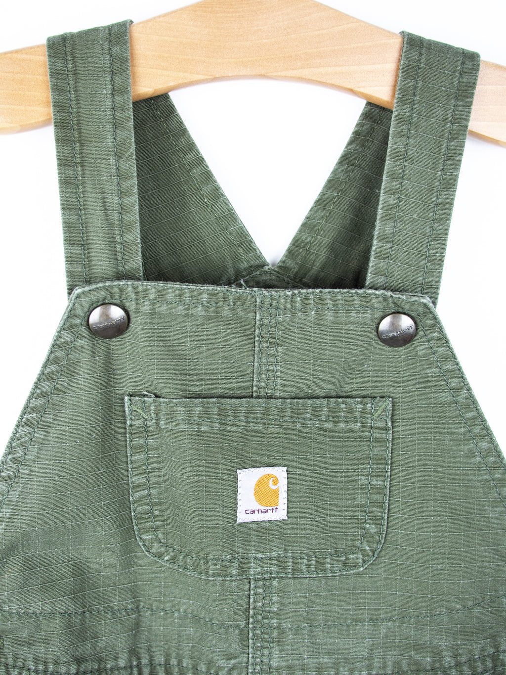 Carhartt Forest Green Dungaree Shorties - Age 24 months