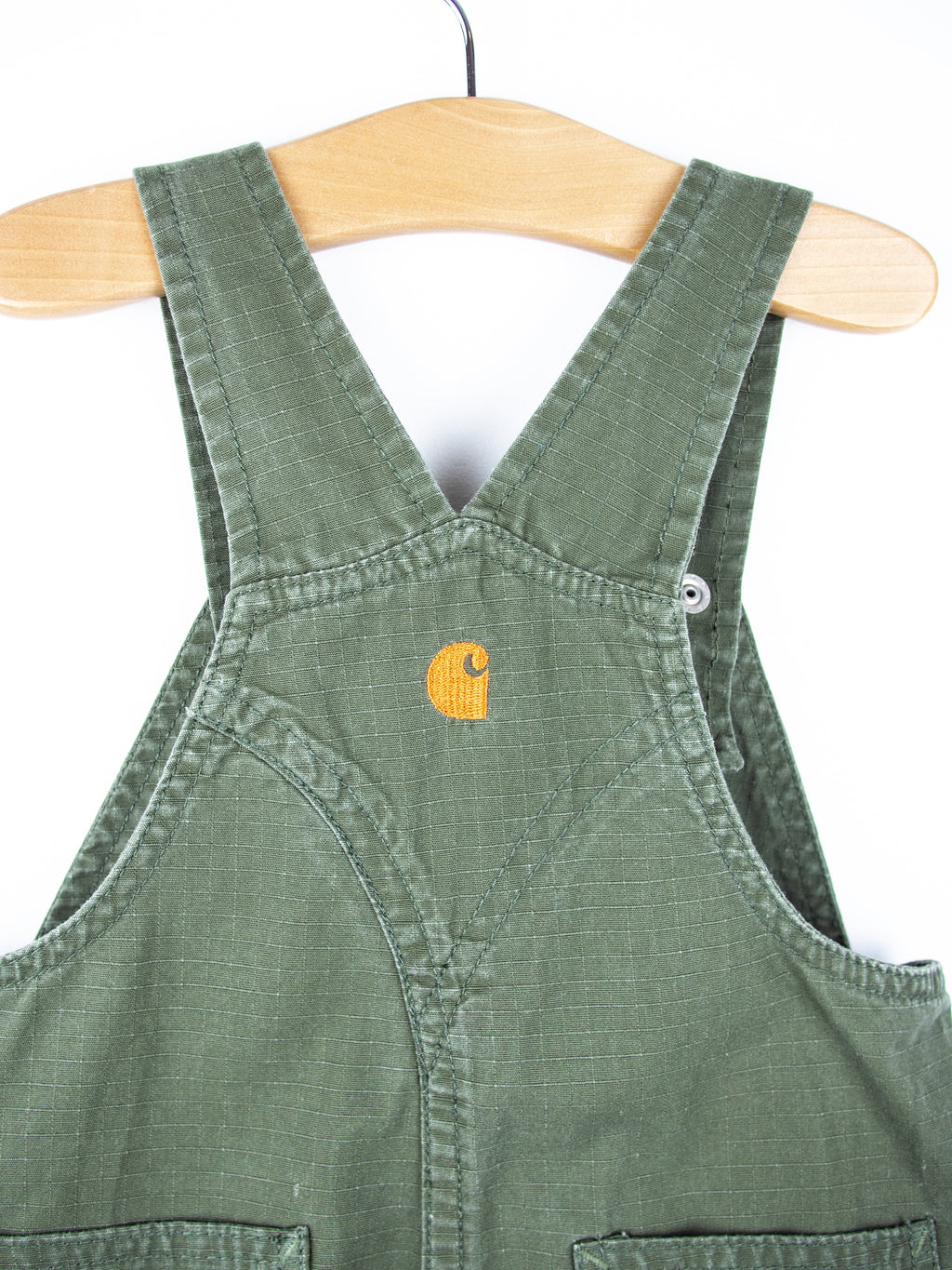 Carhartt Forest Green Dungaree Shorties - Age 24 months