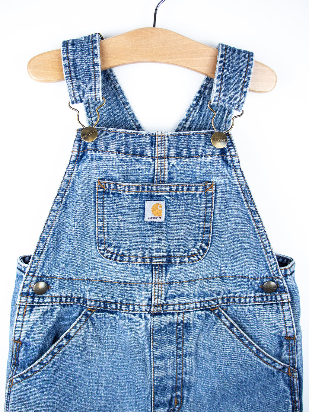 Carhartt Denim Dungaree Shorties - Age 4T