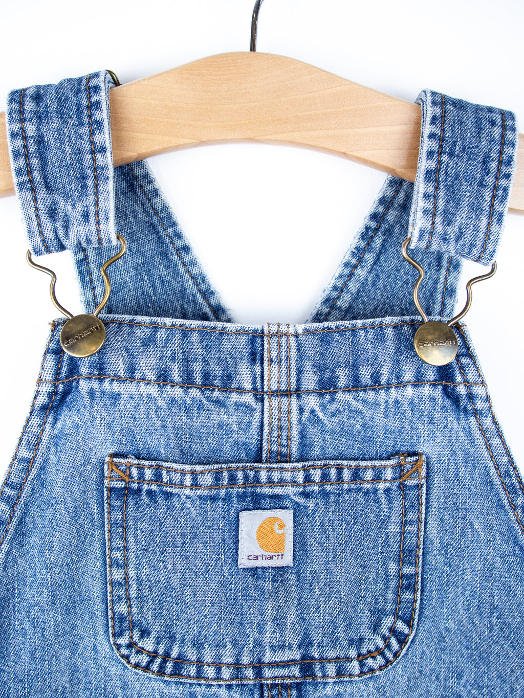 Carhartt Denim Dungaree Shorties - Age 4T