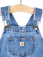 Carhartt Denim Dungaree Shorties - Age 4T