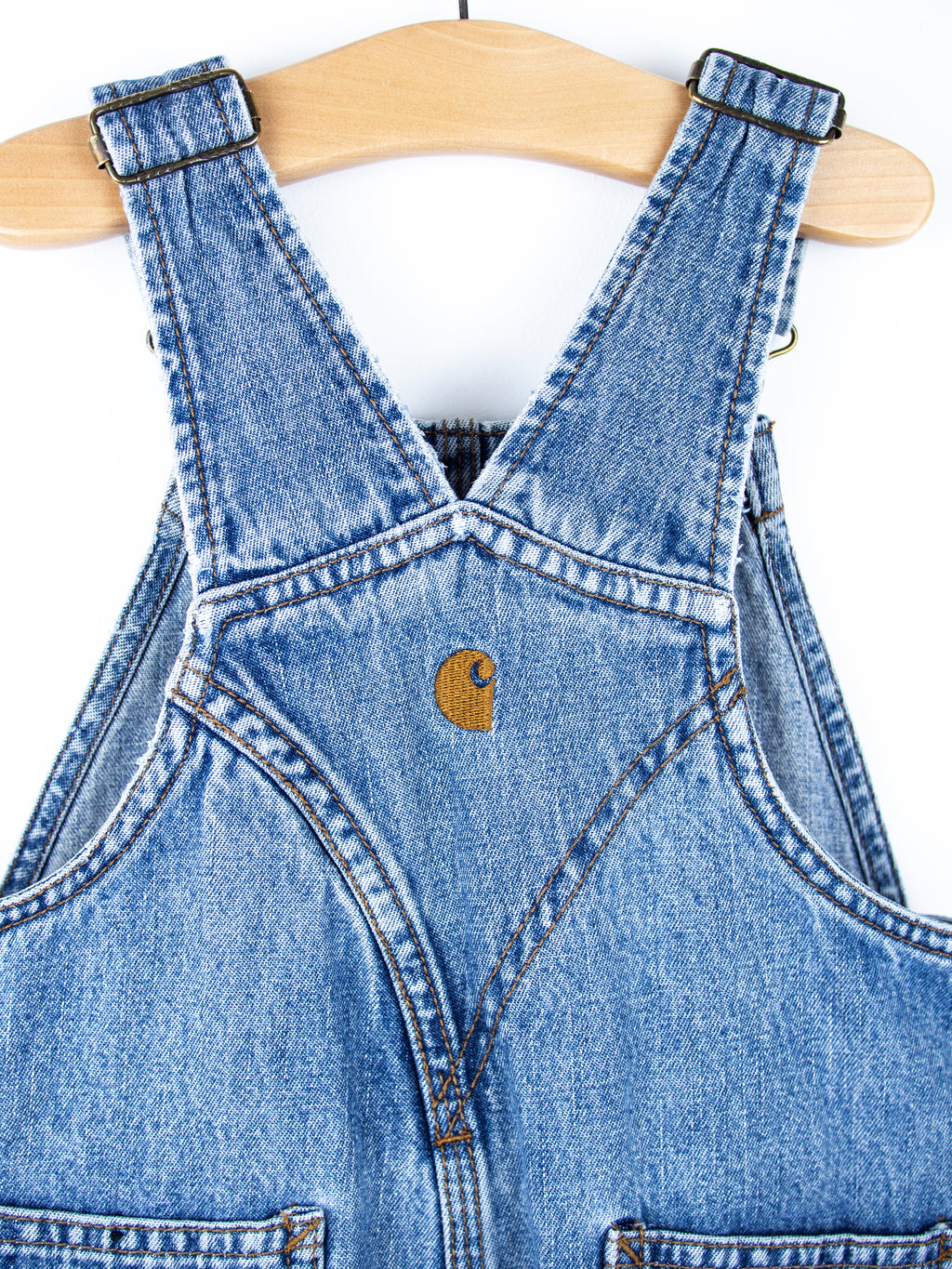 Carhartt Denim Dungaree Shorties - Age 4T