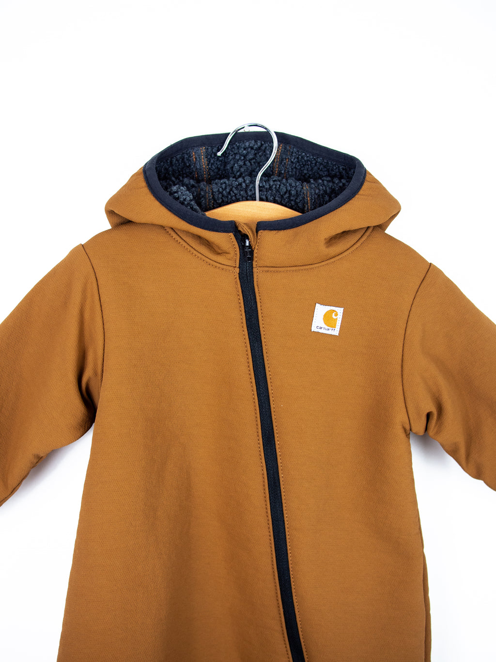 Carhartt Brown Hooded Fleece Lined Snowsuit