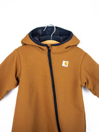 Carhartt Brown Hooded Fleece Lined Snowsuit