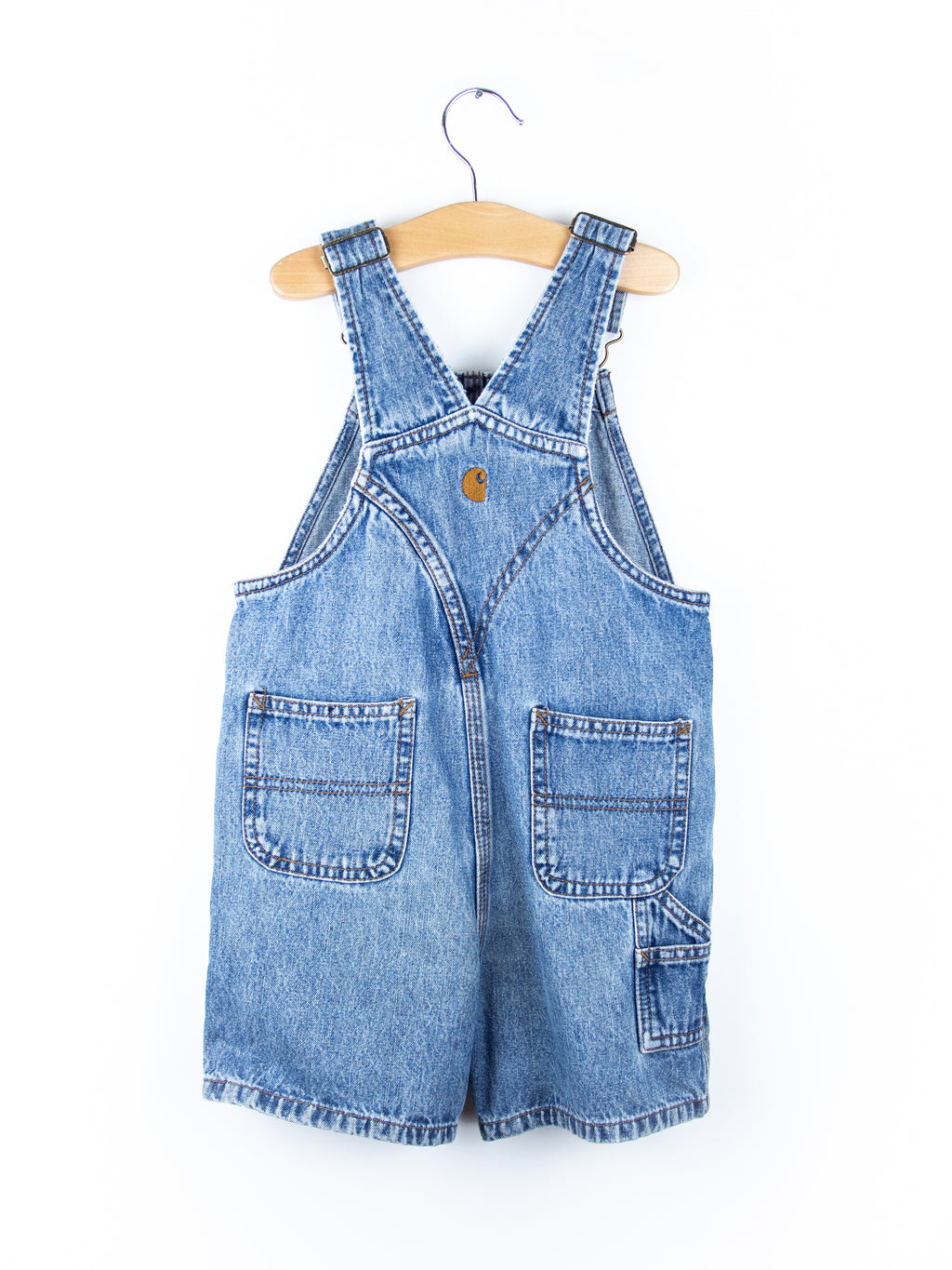 Carhartt Denim Dungaree Shorties - Age 4T