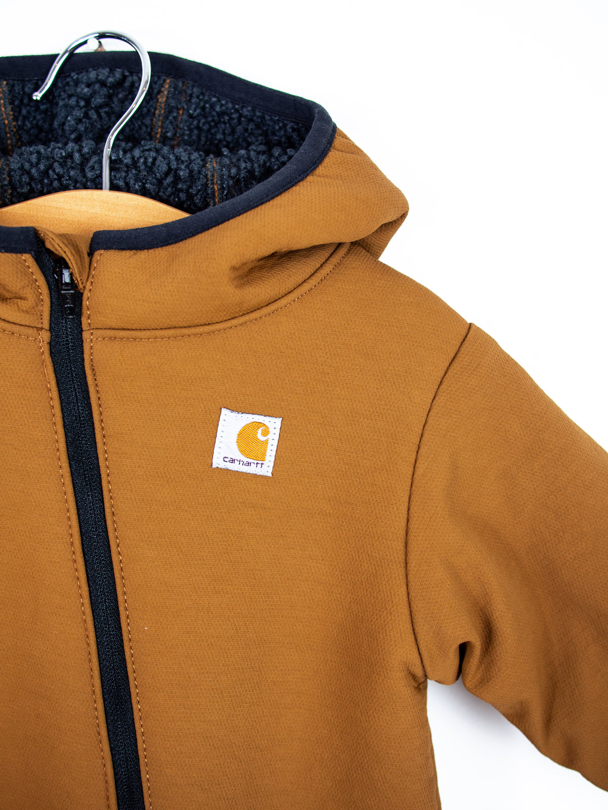 Carhartt Brown Hooded Fleece Lined Snowsuit