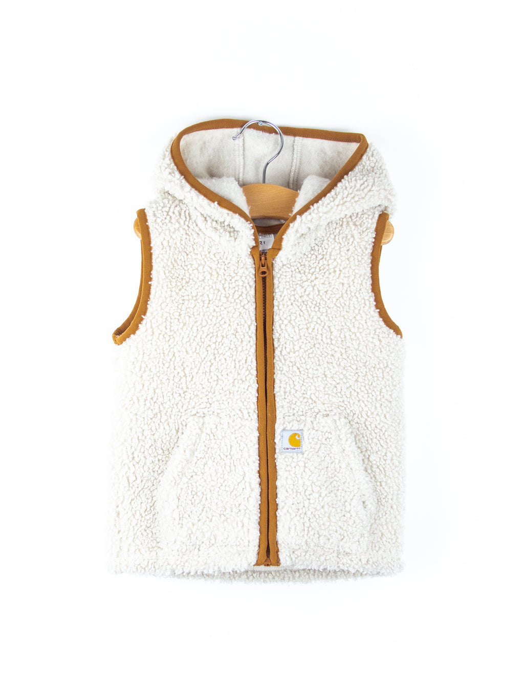 Carhartt Rare Cream Gilet Hoody - Age 2T