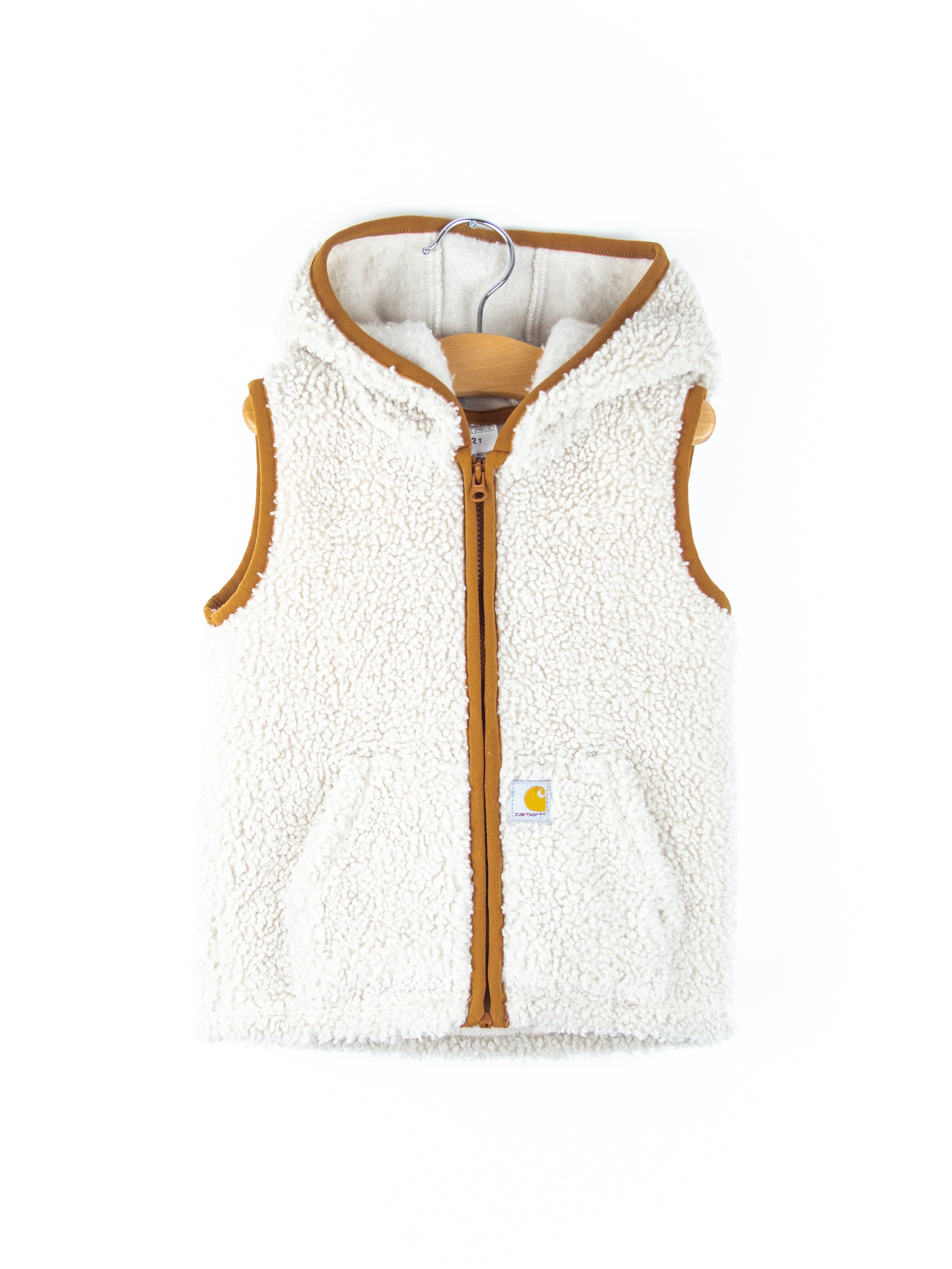 Carhartt Rare Cream Gilet Hoody - Age 2T