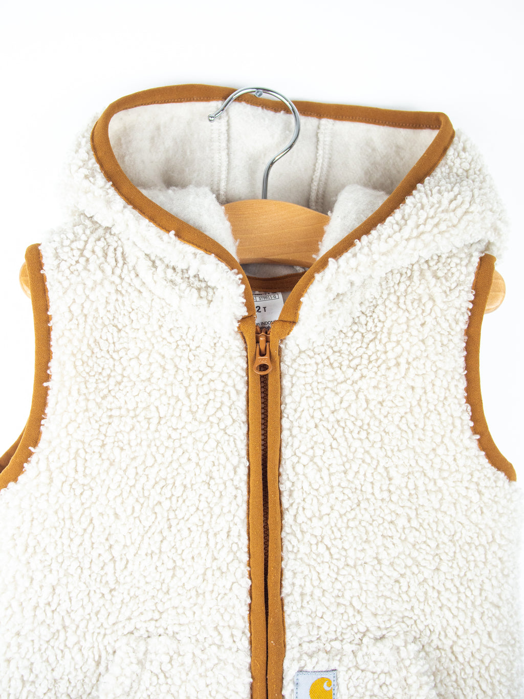 Carhartt Rare Cream Gilet Hoody - Age 2T