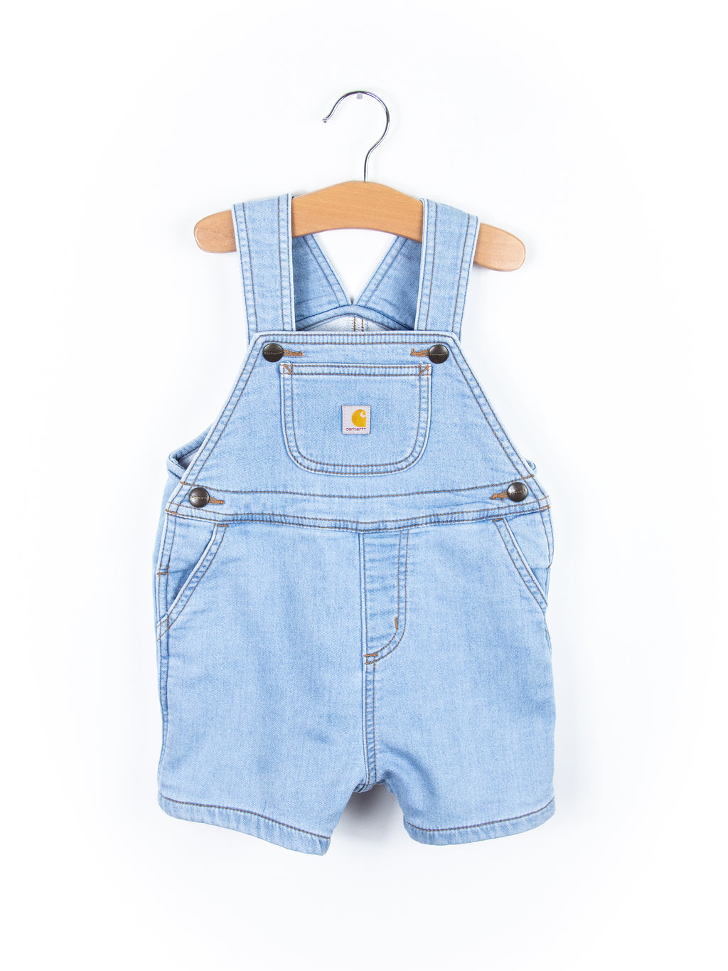Carhartt Denim Look Jersey Dungaree Shorties - Age 18-24 months