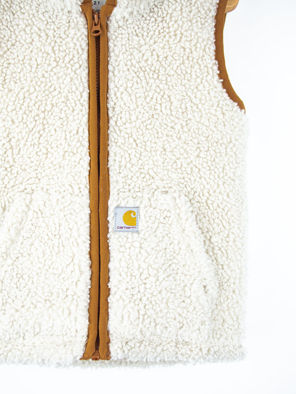Carhartt Rare Cream Gilet Hoody - Age 2T