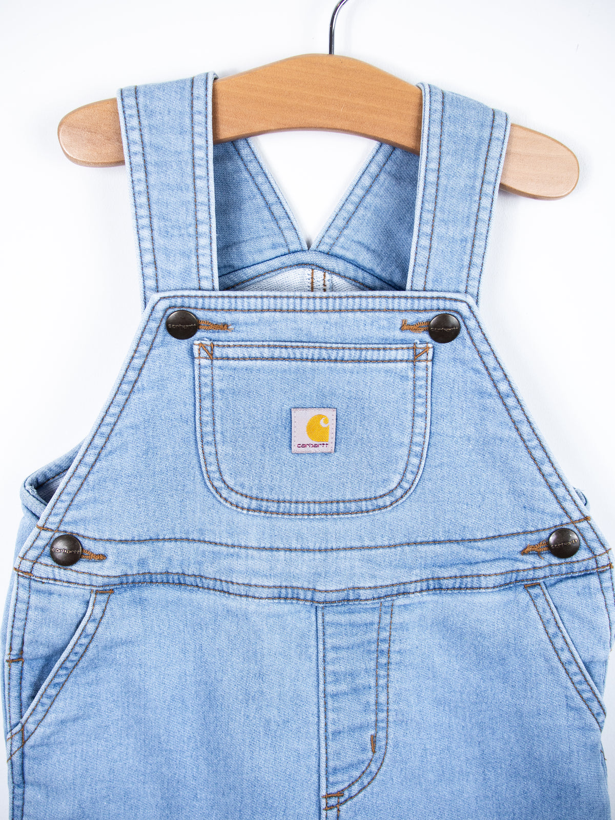 Carhartt Denim Look Jersey Dungaree Shorties - Age 18-24 months