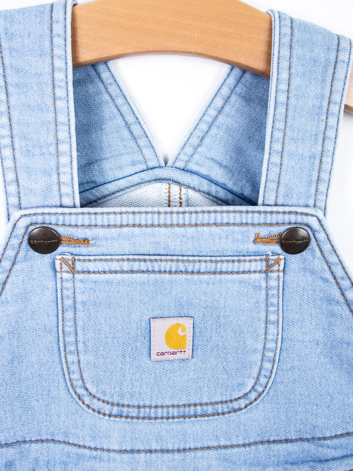 Carhartt Denim Look Jersey Dungaree Shorties - Age 18-24 months