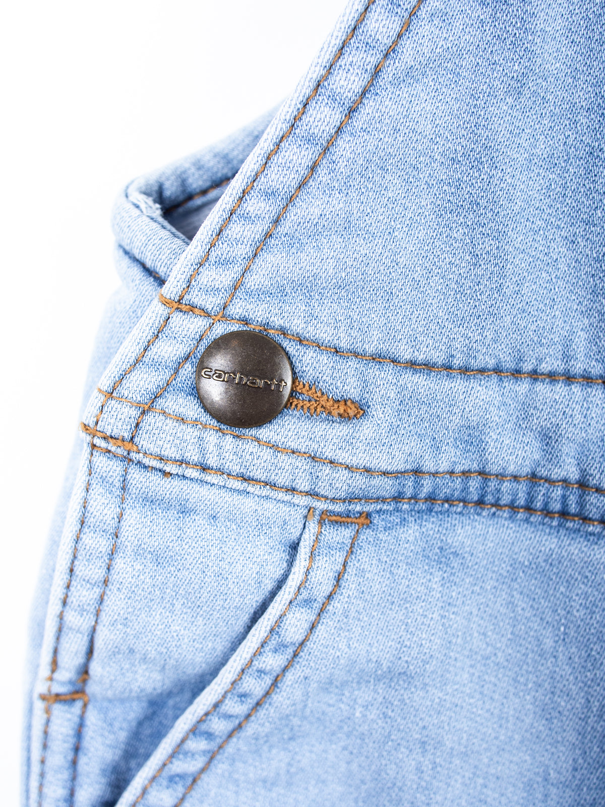 Carhartt Denim Look Jersey Dungaree Shorties - Age 18-24 months