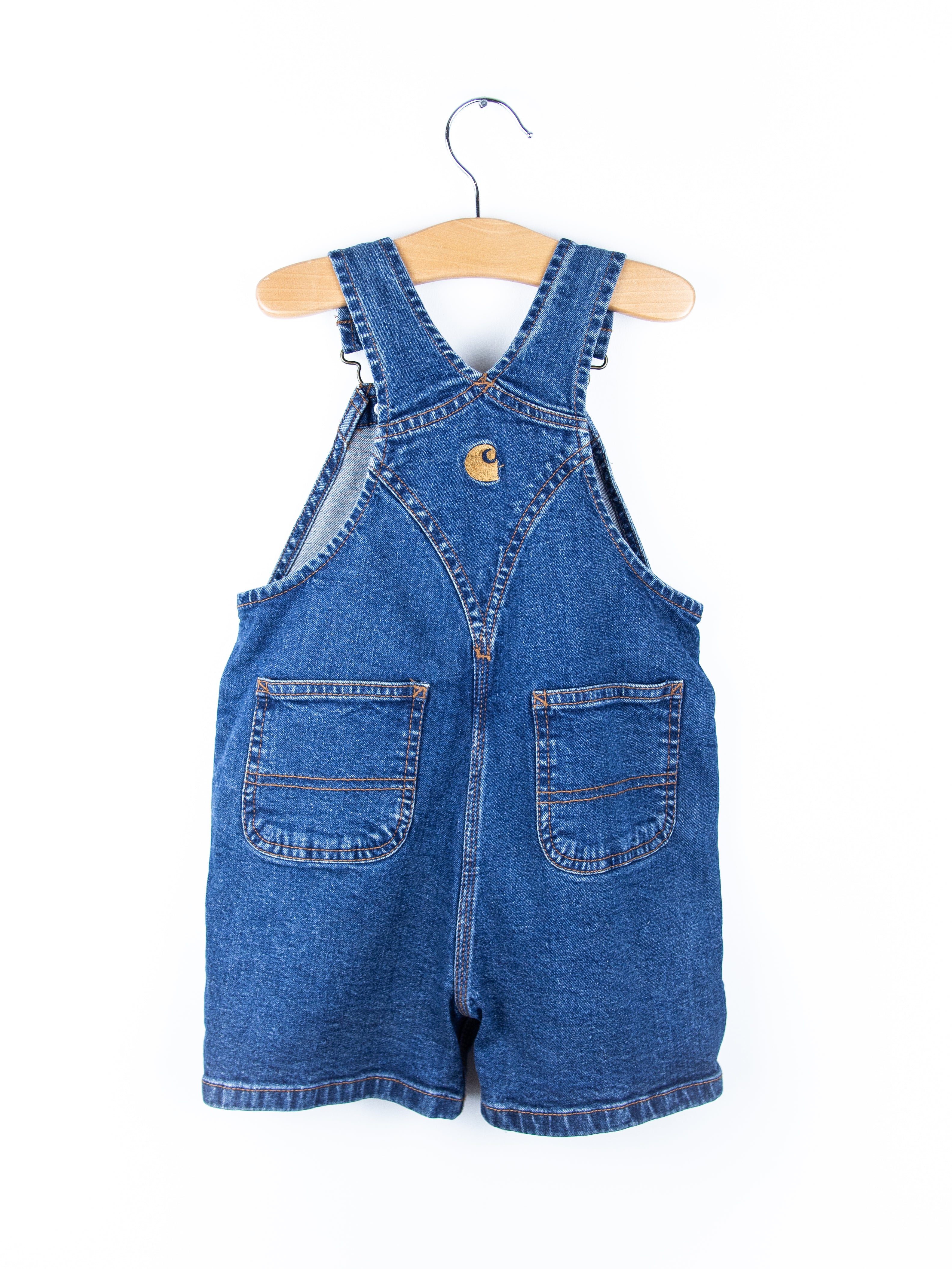 Carhartt Vintage Denim Dungaree Shorties - Age 2T