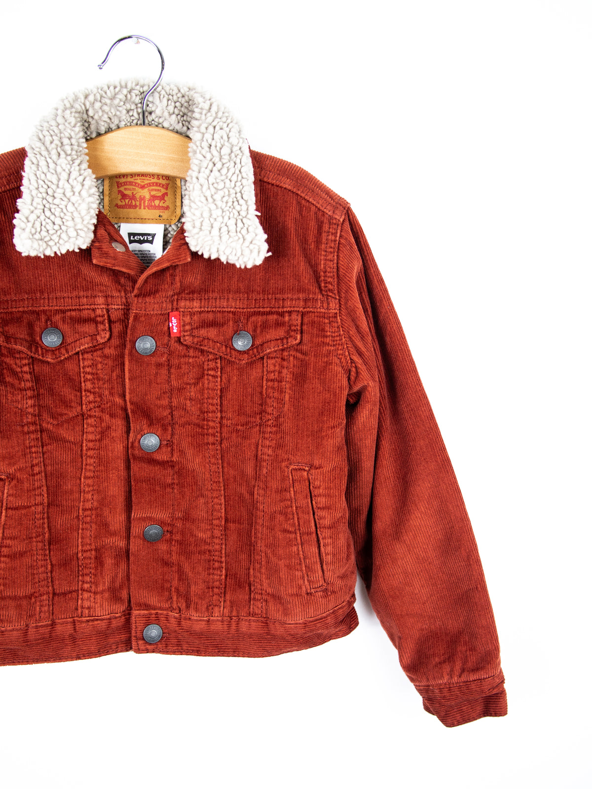 Levi's Rust Corduroy Jacket - Age 3-4 years