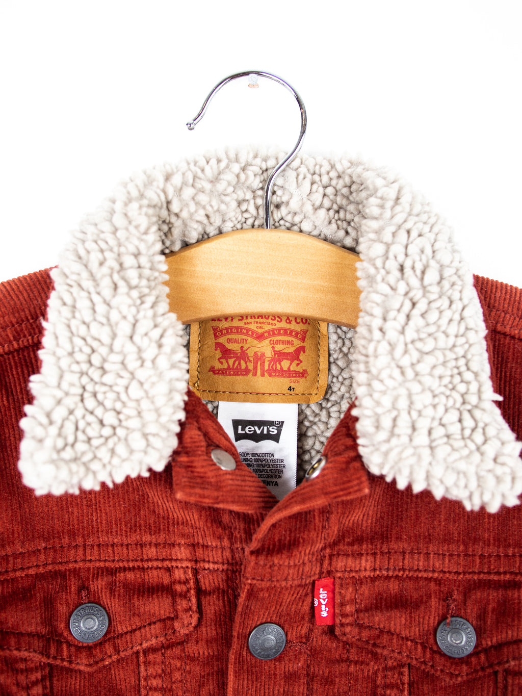 Levi's Rust Corduroy Jacket - Age 3-4 years