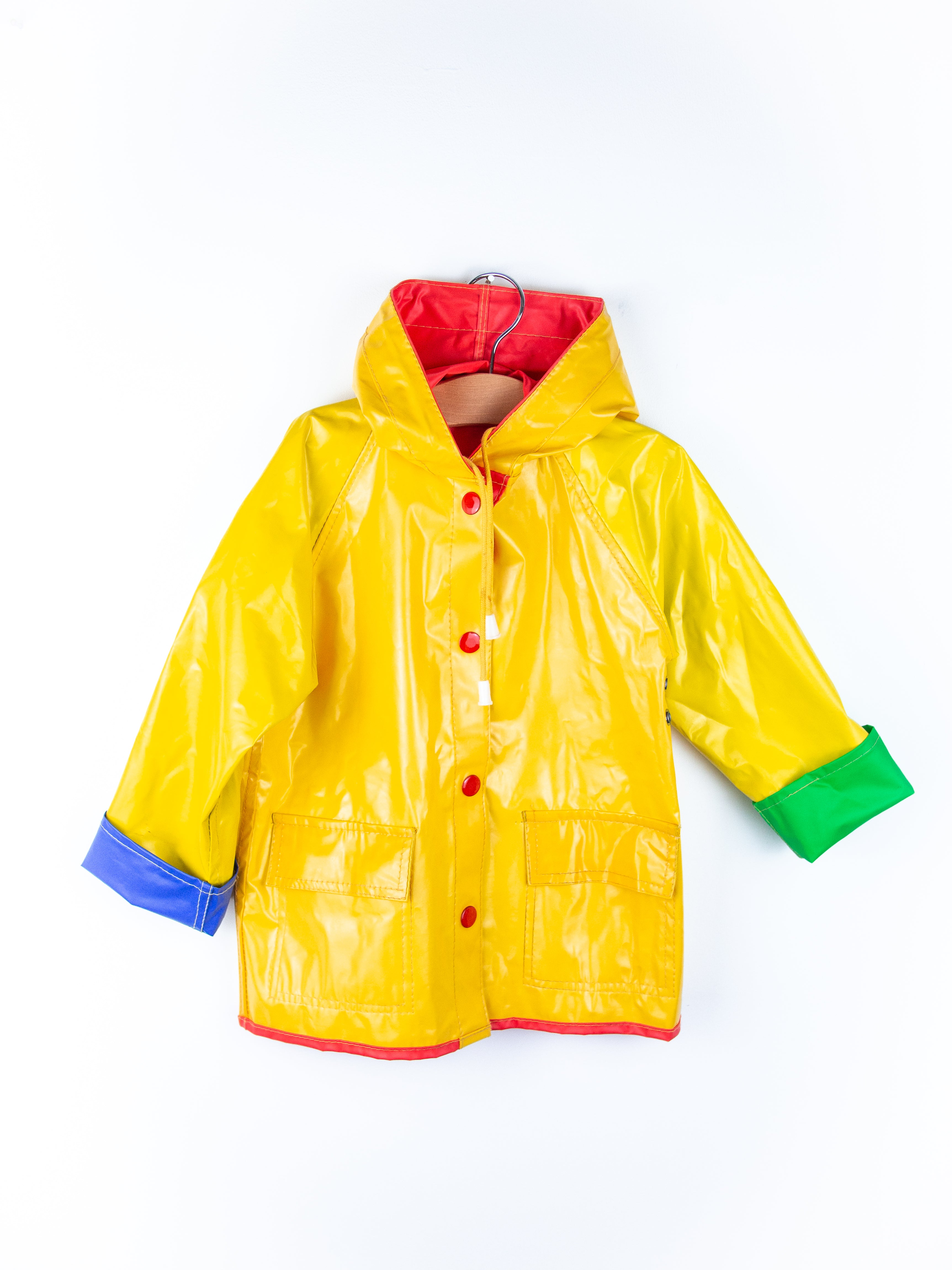 Vintage 90's Reversible Colour Block Raincoat - Age 2-3 years