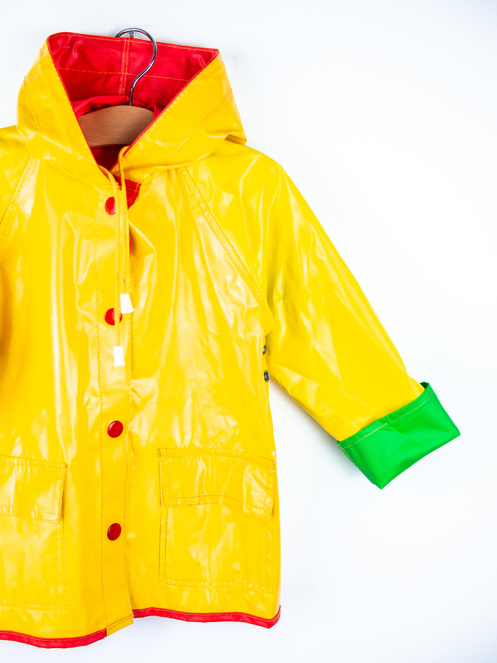 Vintage 90's Reversible Colour Block Raincoat - Age 2-3 years
