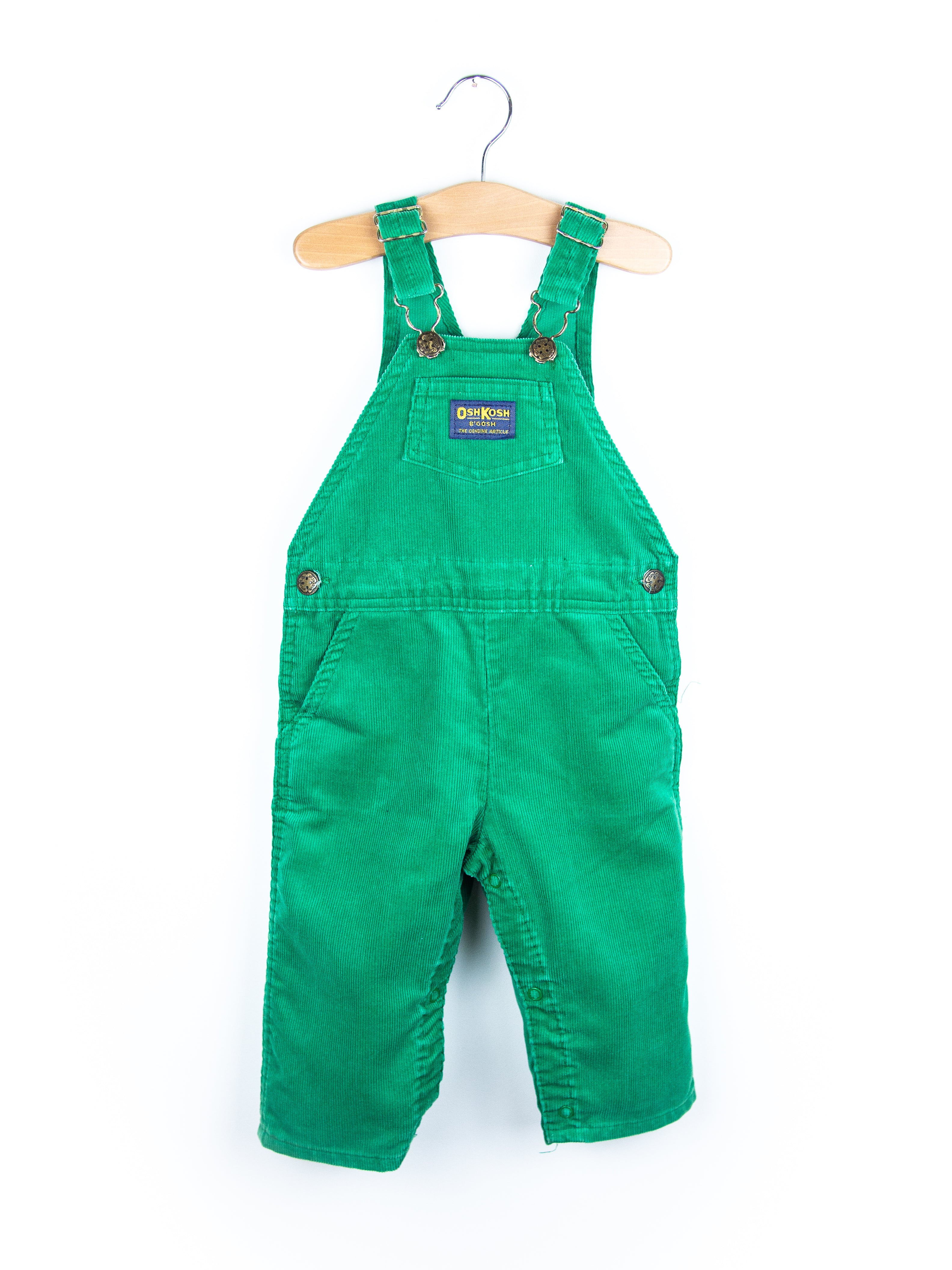 Osh Kosh Green Cord Dungarees - Age 12 months