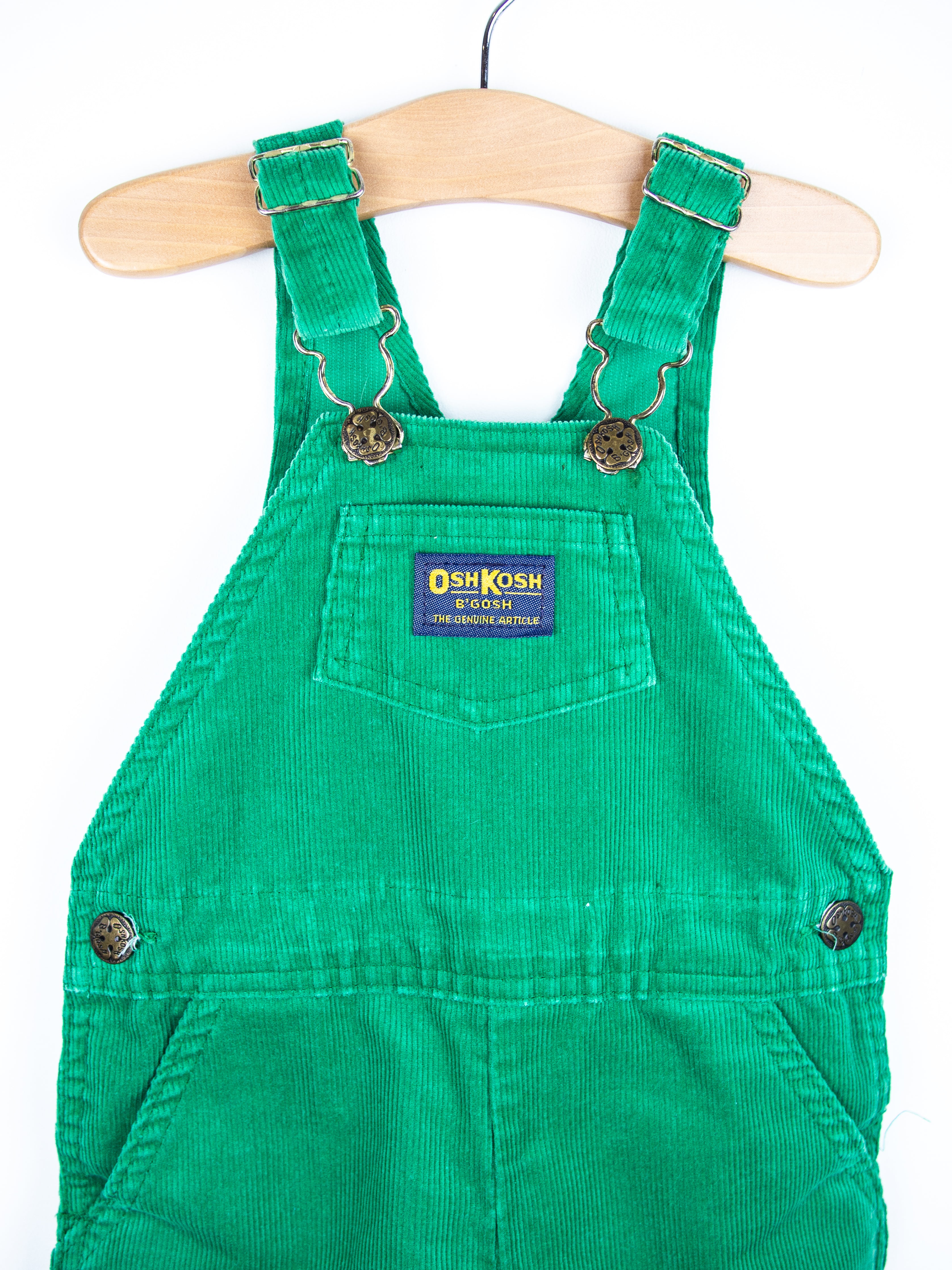 Osh Kosh Green Cord Dungarees - Age 12 months