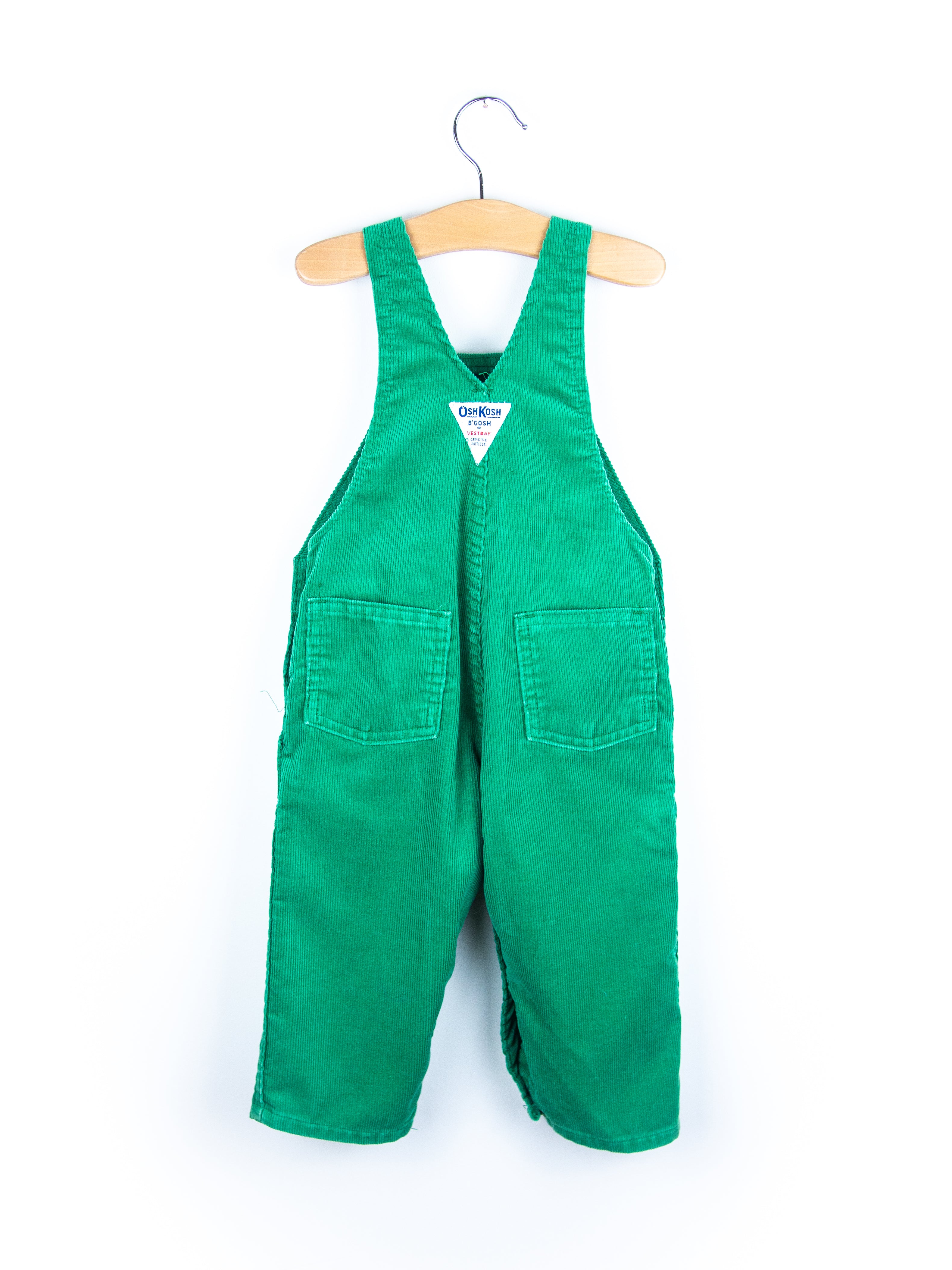 Osh Kosh Green Cord Dungarees - Age 12 months
