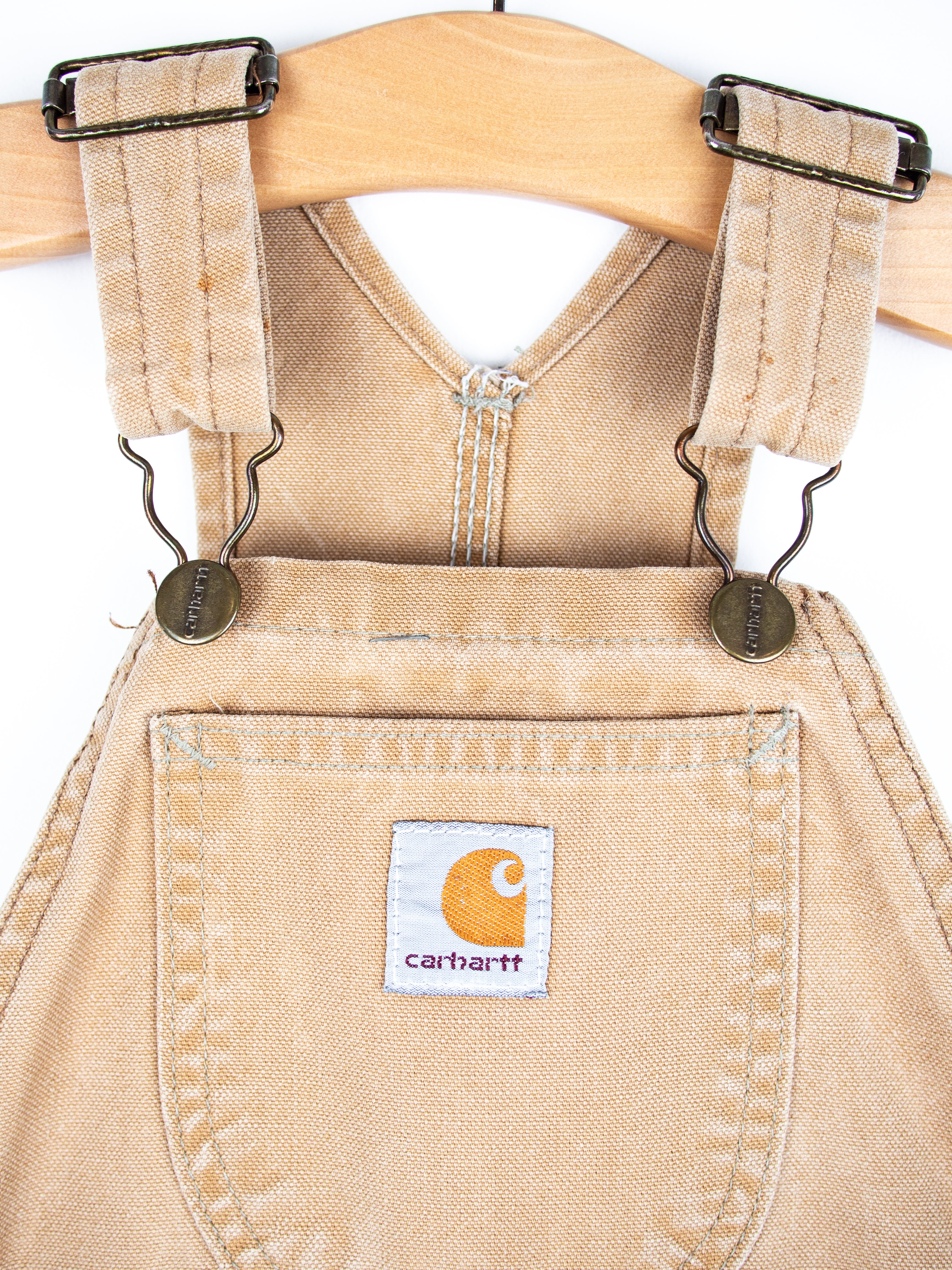 Carhartt Vintage Sand Canvas Dungarees - Age 2T