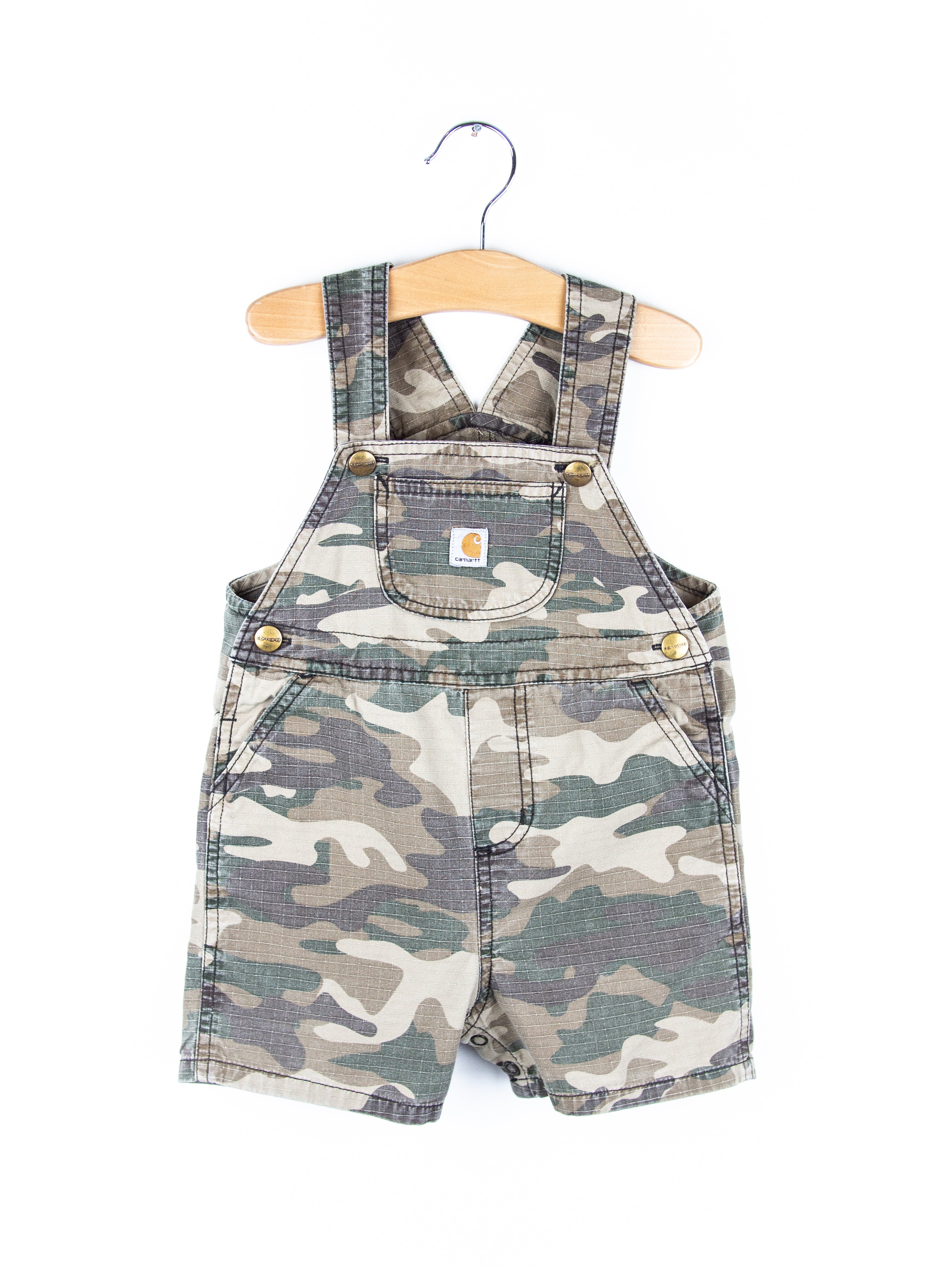 Carhartt Camo Dungaree Shorties - Age 18 months