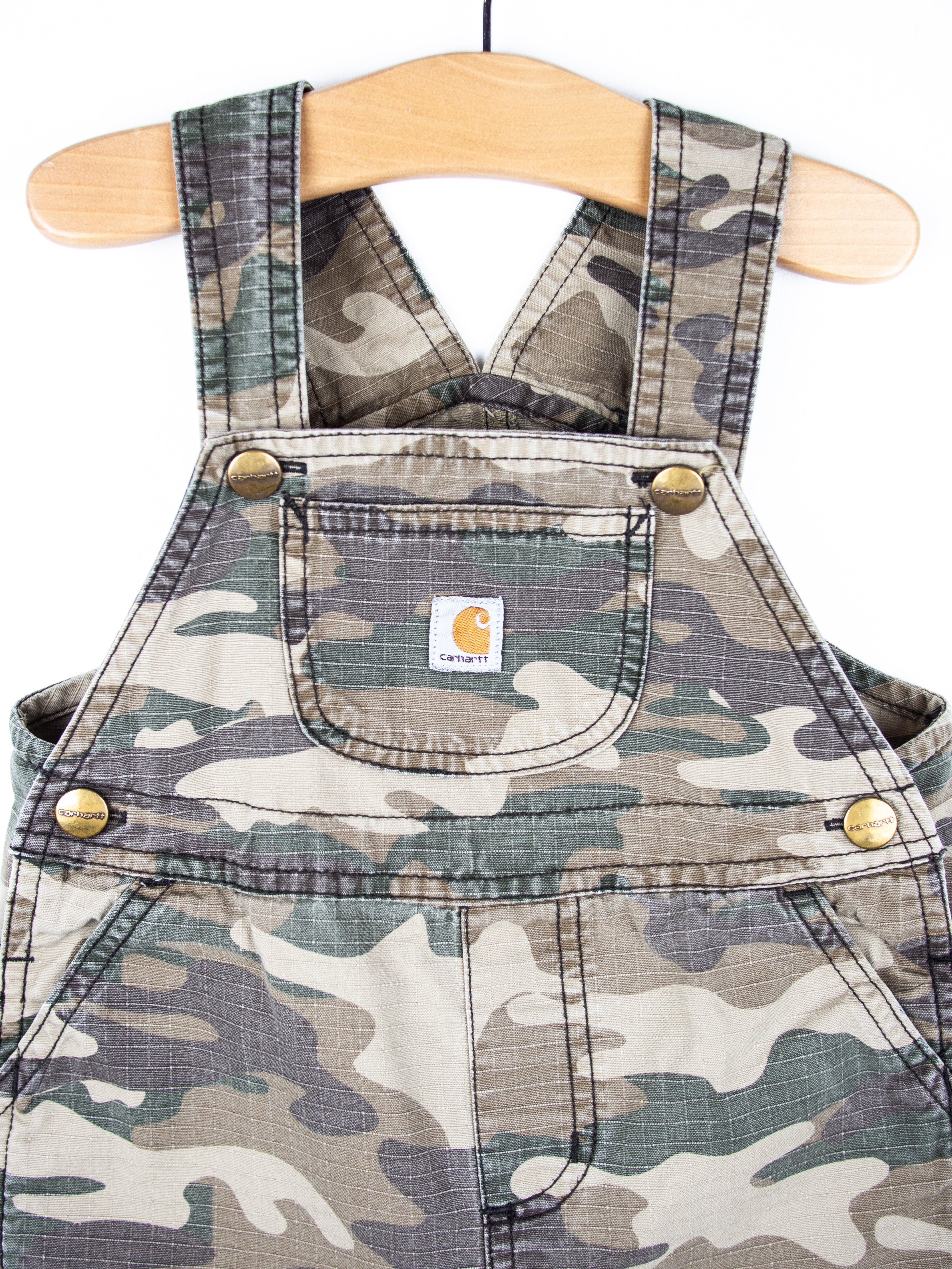 Carhartt Camo Dungaree Shorties - Age 18 months